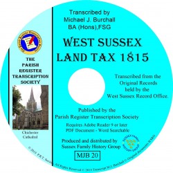 Land Tax - West Sussex  1815
